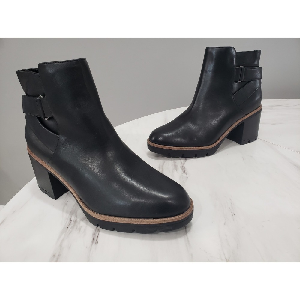 NEW NO BOX SIZE 9 Naturalizer Madalynn Strap Women's Bootie Boot Black Ankle
